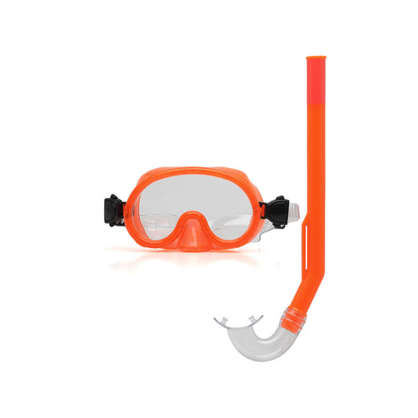 Occhialini da Snorkeling e Boccaglio per Bambini Arancio Bambini