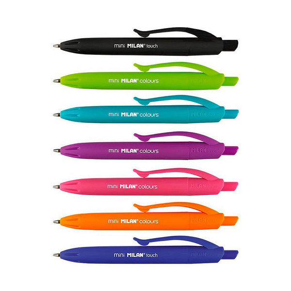 Set di Penne Multicolore Milan - Confezione da 7 Pezzi per la Scuola e Ufficio
