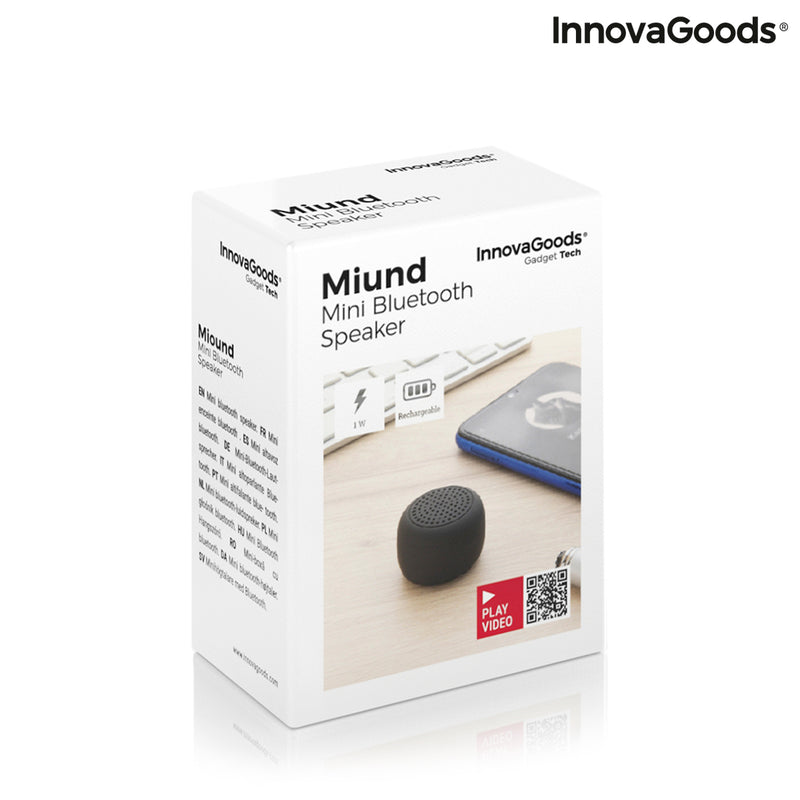 Mini Altoparlante Tascabile Bluetooth 5.0 Senza Fili Portatile e Ricaricabile - InnovaGoods