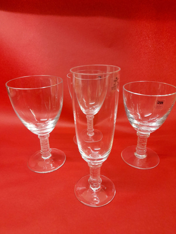 Nuovi Bicchieri cristallo 4 da tavola bicchiere per vino liquore birra calici servizio - offerta imperdibile