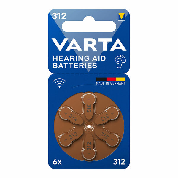 Pila per apparecchio acustico Varta Hearing Aid 312 PR41 6 Unità