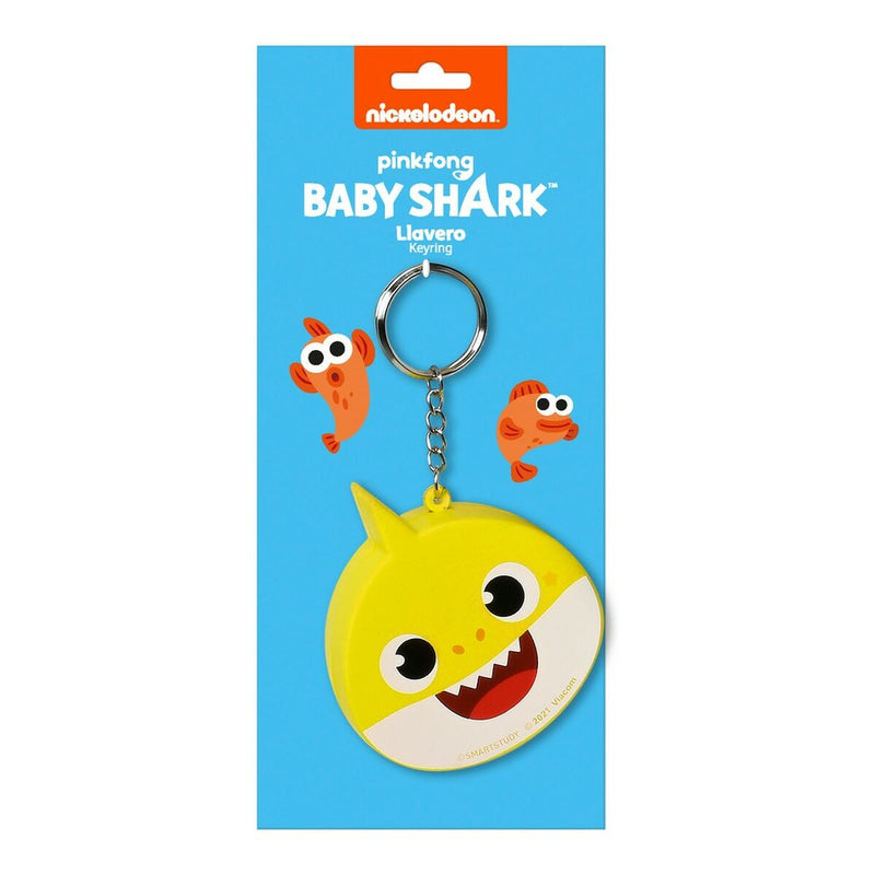 Portachiavi Baby Shark Beach day Giallo Azzurro Chiaro