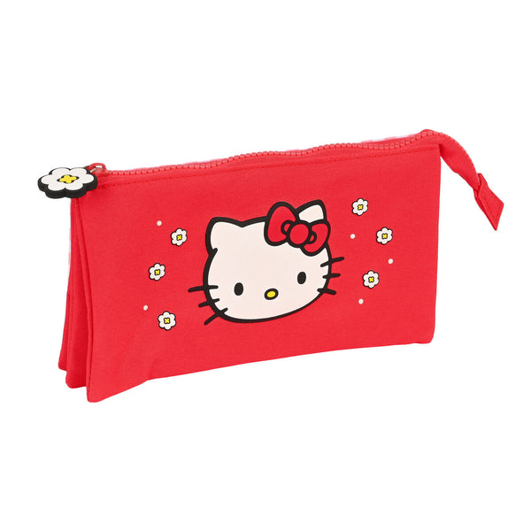 Portaoggetti Triplo Hello Kitty Spring Rosso (22 x 12 x 3 cm)