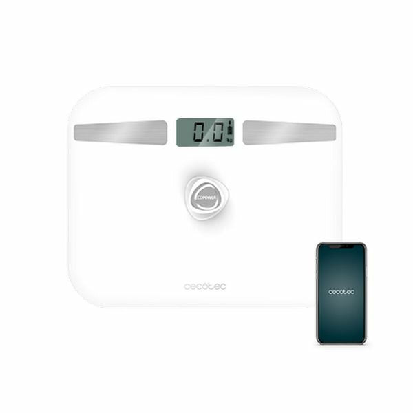 Bilancia Digitale da Bagno Cecotec SURFACE PRECISION ECOPOWER 10200 SMART HEALTHY LCD Bluetooth 180 kg Bianco LCD
