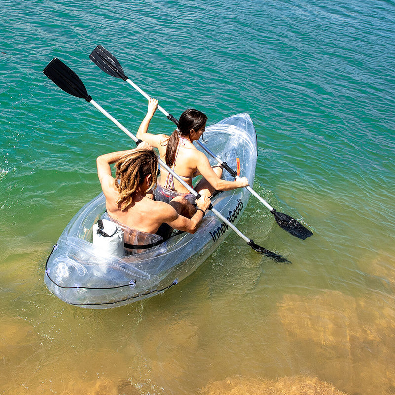 Kayak Gonfiabile Trasparente con Accessori Paros InnovaGoods 312 cm 2 posti