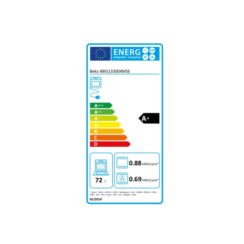 Forno Polivalente BEKO BBIS13300XMSE 72 L 3000 W 100 W