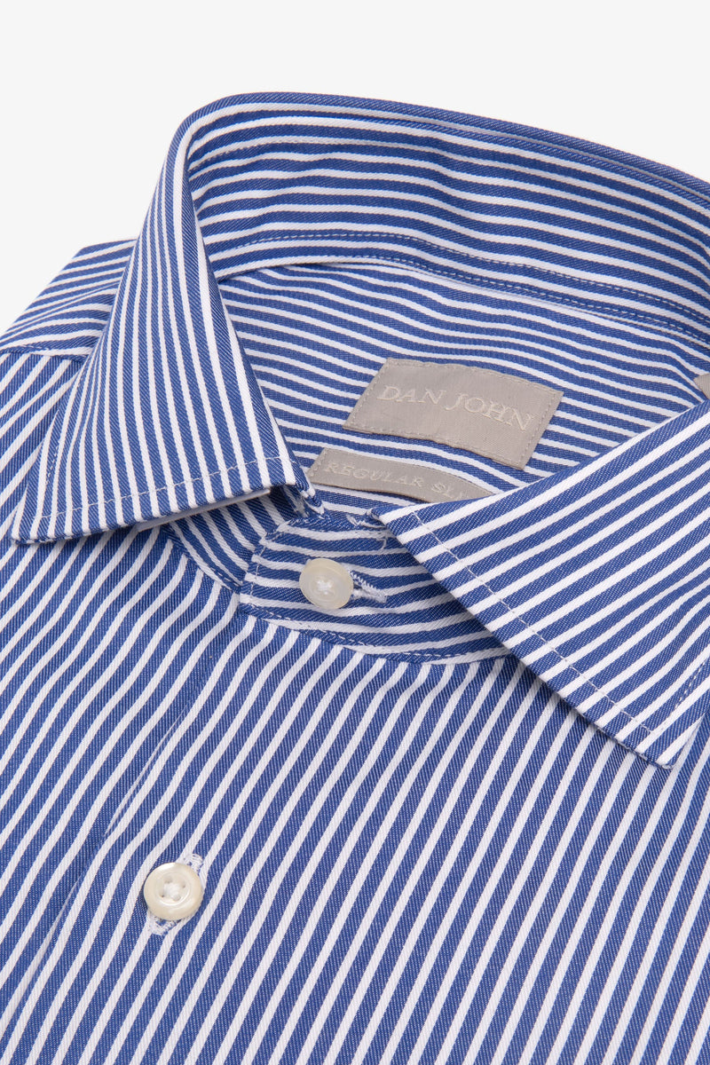 Camicia riga bastoncino blu