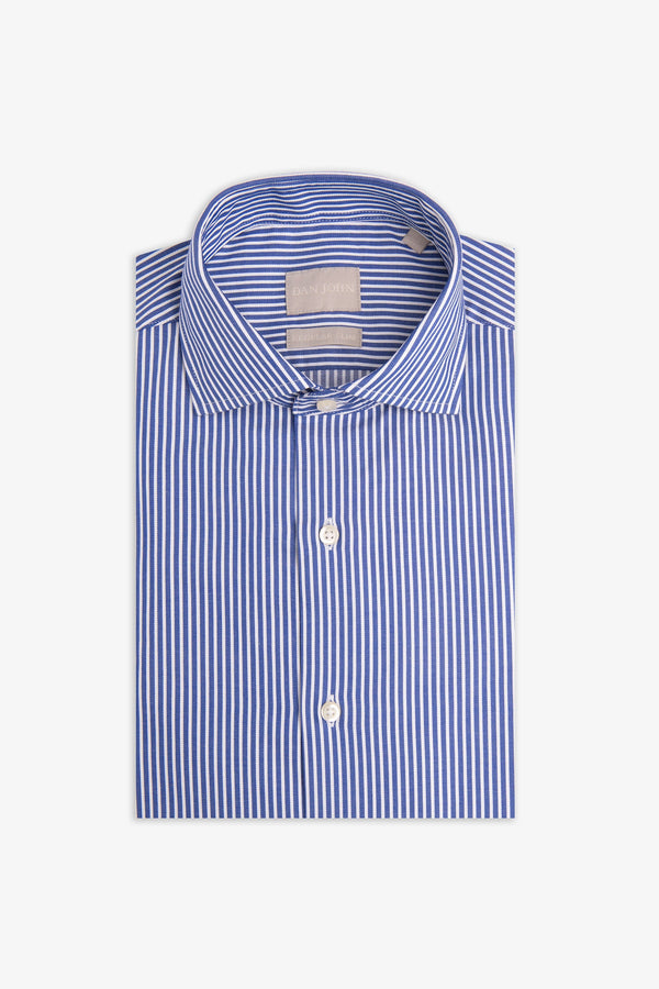 Camicia riga bastoncino blu