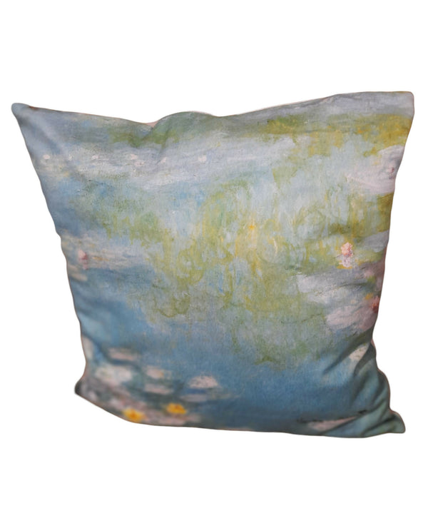 Nuovo Cuscino Imbottito in tessuto con stampa dipinto di Monet - arredo soggiorno cucina camera letto relax