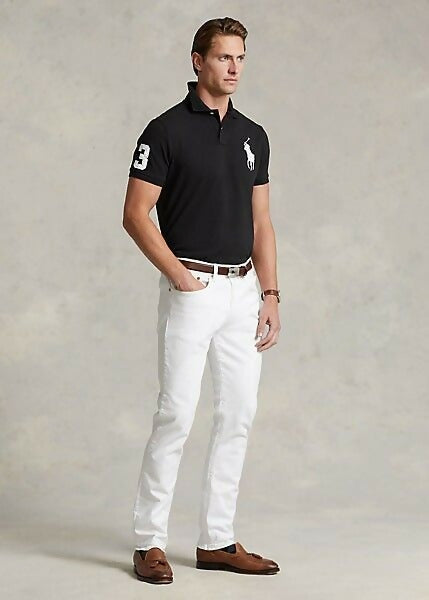 Polo Ralph Lauren uomo Custom Slim Big Pony Polo