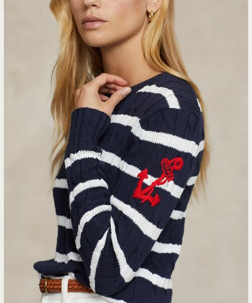 Polo Ralph Lauren maglione in cotone a righe