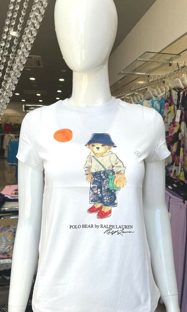 Ralph Lauren T-Shirt Donna Polo Bear Slim-Fit