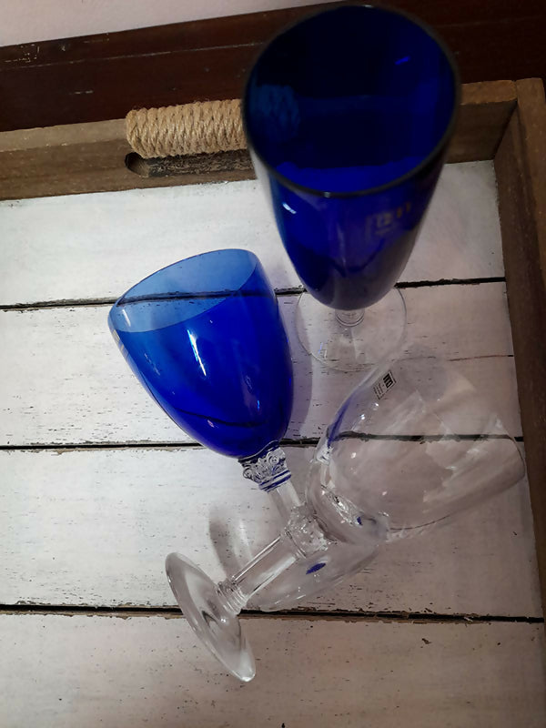 Nuovi Bicchieri cristallo 3 da tavola bicchiere per vino liquore birra calici servizio - offerta imperdibile