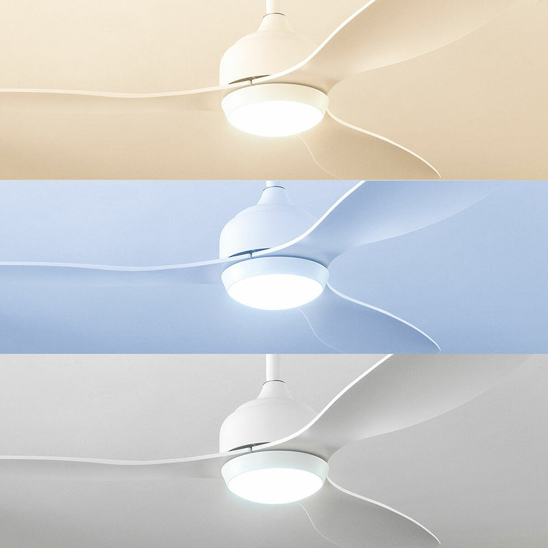 Ventilatore da Soffitto con Luce LED e 3 Pale ABS Flaled InnovaGoods Bianco 36 W