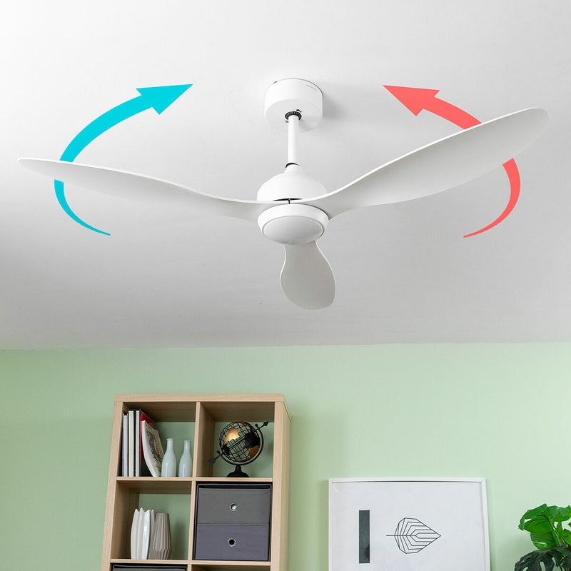 Ventilatore da Soffitto con Luce LED e 3 Pale ABS Flaled InnovaGoods Bianco 36 W