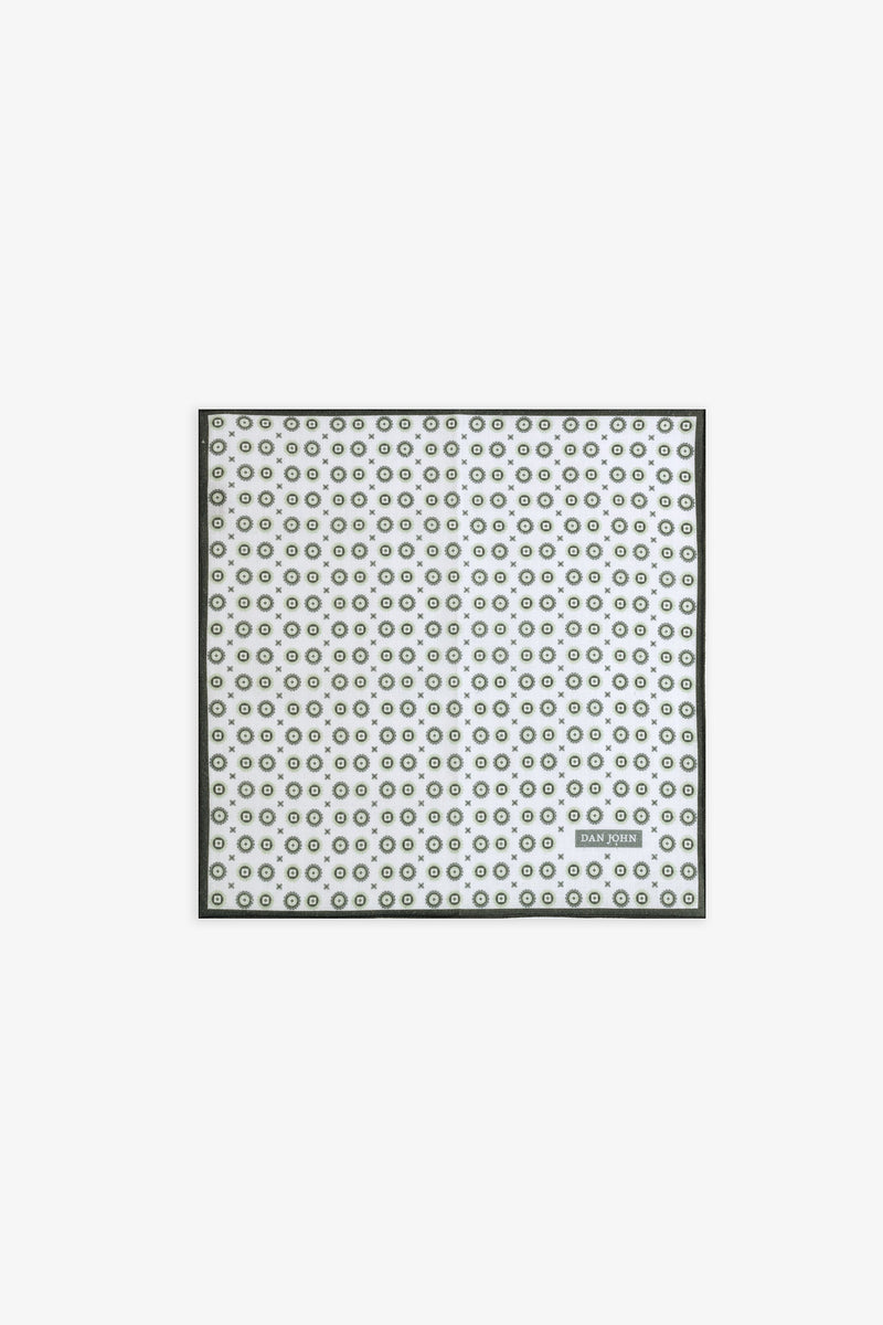 Pochette jacquard pattern geometrico all over grigio