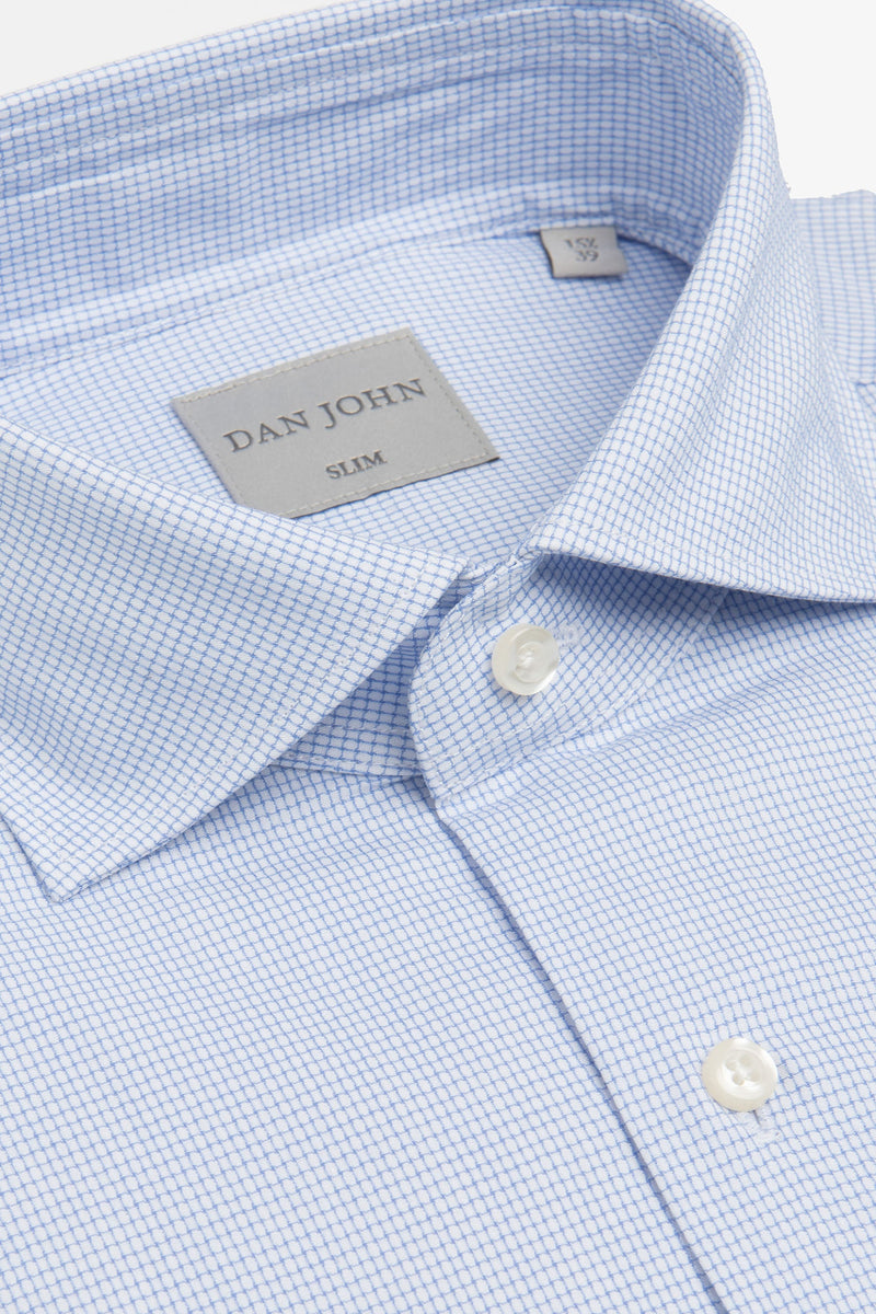 Camicia macro armaturata celeste