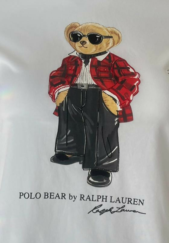 Ralph Lauren T-Shirt Donna Polo Bear black Slim-Fit