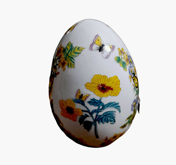 Nuovo uovo Soprammobile da Collezione Uova di Pasqua Vintage in Porcellana Made in Italy