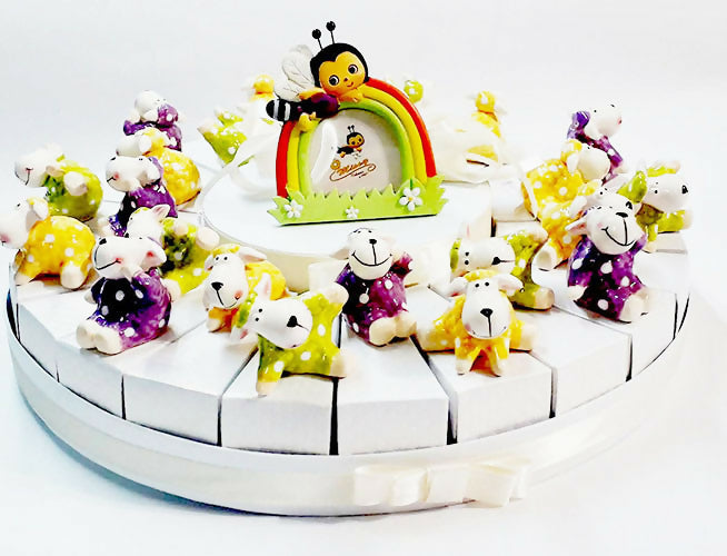 Nuove statuine per bomboniera battesimo comunione segnaposto confettata torta -offerta imperdibile