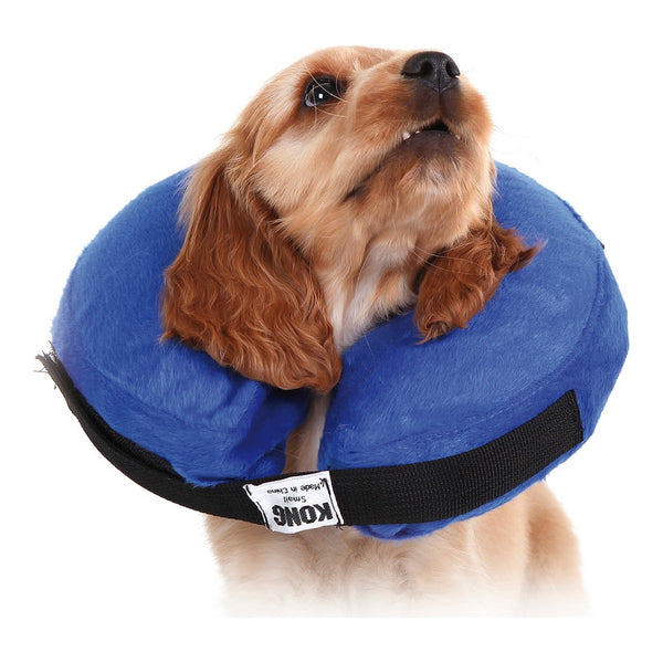 Collare Protettivo Gonfiabile per Cani di Taglia Medio-Piccola da Recupero Post-Operatorio Collo 25-33 cm