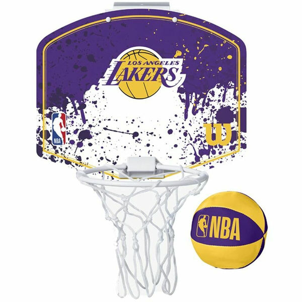 Mini-Canestro Basket da Porta con Palla di Pezza Wilson Los Angeles Lakers NBA
