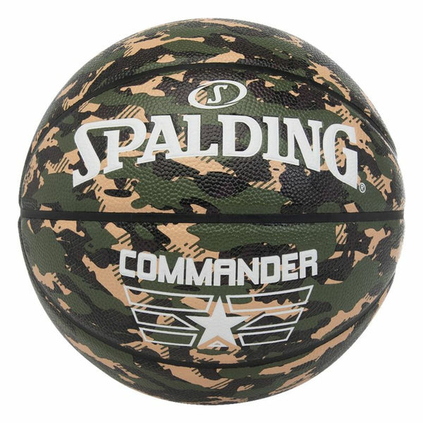 Pallone da Basket Spalding Commander Camo 7 Verde