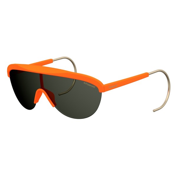 Occhiali da sole Unisex Polaroid Arancioni Sportivi Lenti Scure