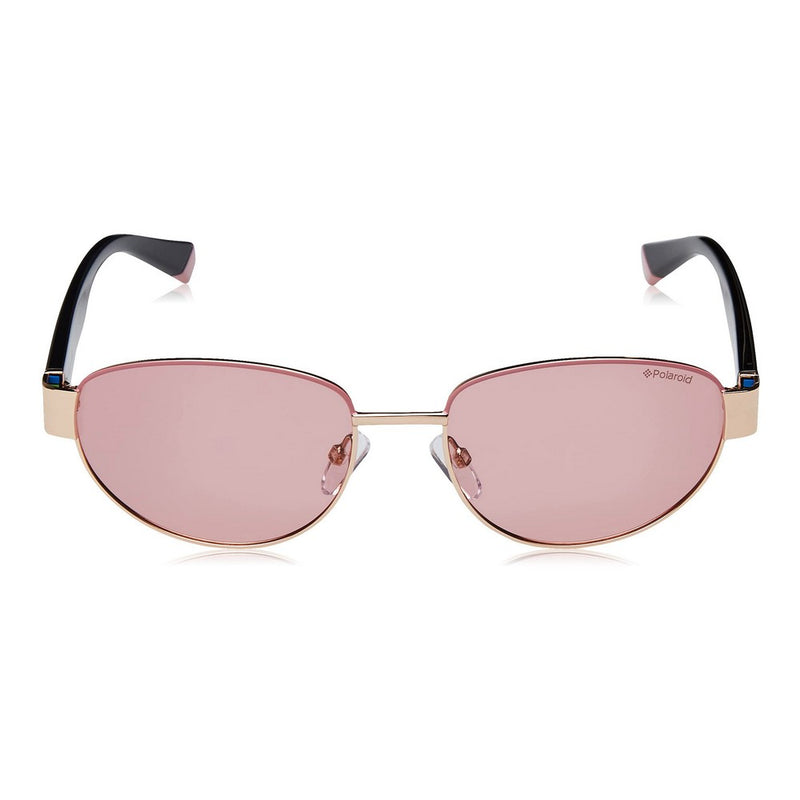 Occhialida sole Unisex Polaroid con Lenti Rosa e Montatura in Metallo e Iniettato