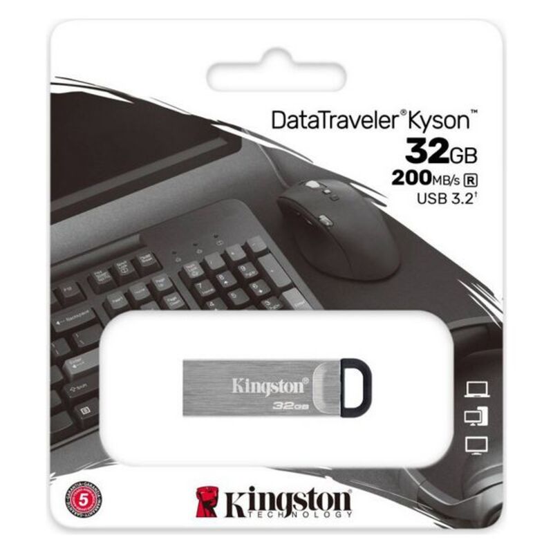 Memoria USB Kingston DataTraveler DTKN Argentato Memoria USB