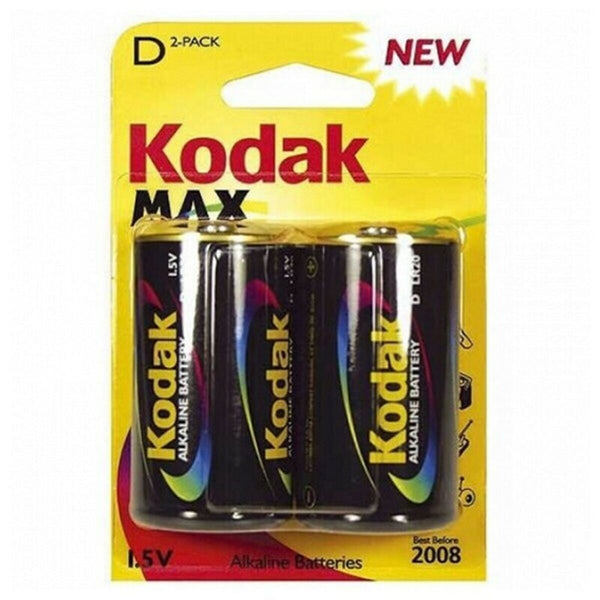 Batteria Alcalina Kodak LR20 1,5 V (2 pcs)