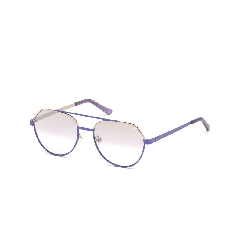 Occhiali da Sole Unisex Guess in Metallo Viola con Lenti Chiare