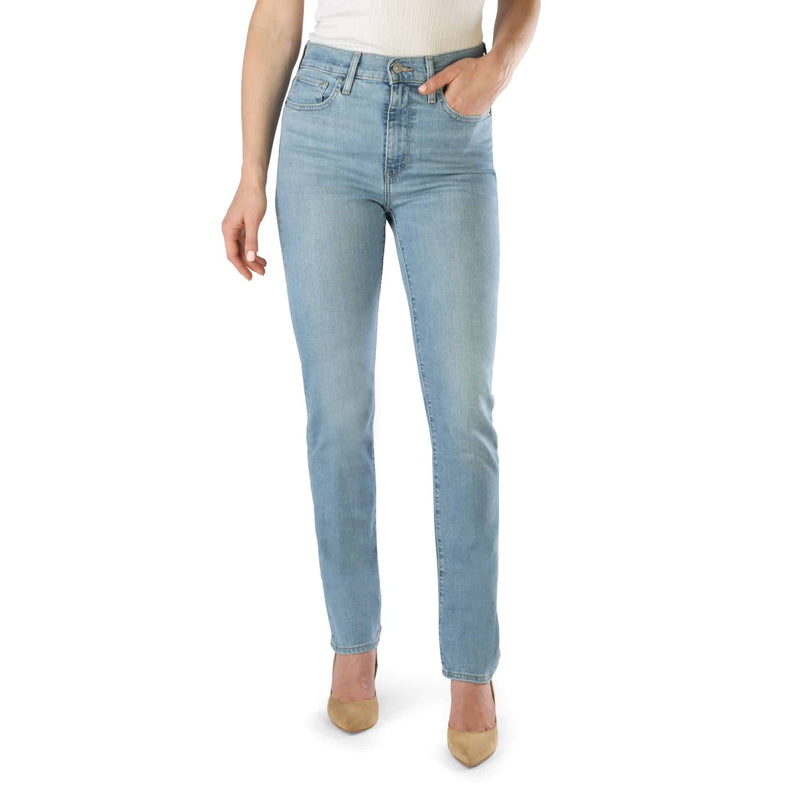 Levis 724 High Rise Donna Original Blue Jeans Regular Fit aderenti 100% Cotone