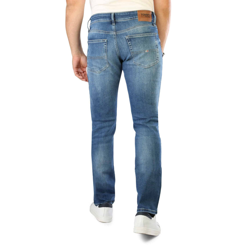 Blue Jeans Tommy Hilfiger Uomo Slim Fit Chiusura con Cerniera e Bottone