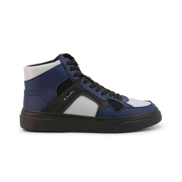 Scarpe Sneakers Alte da Uomo Duca di Morrone Blu e Nere
