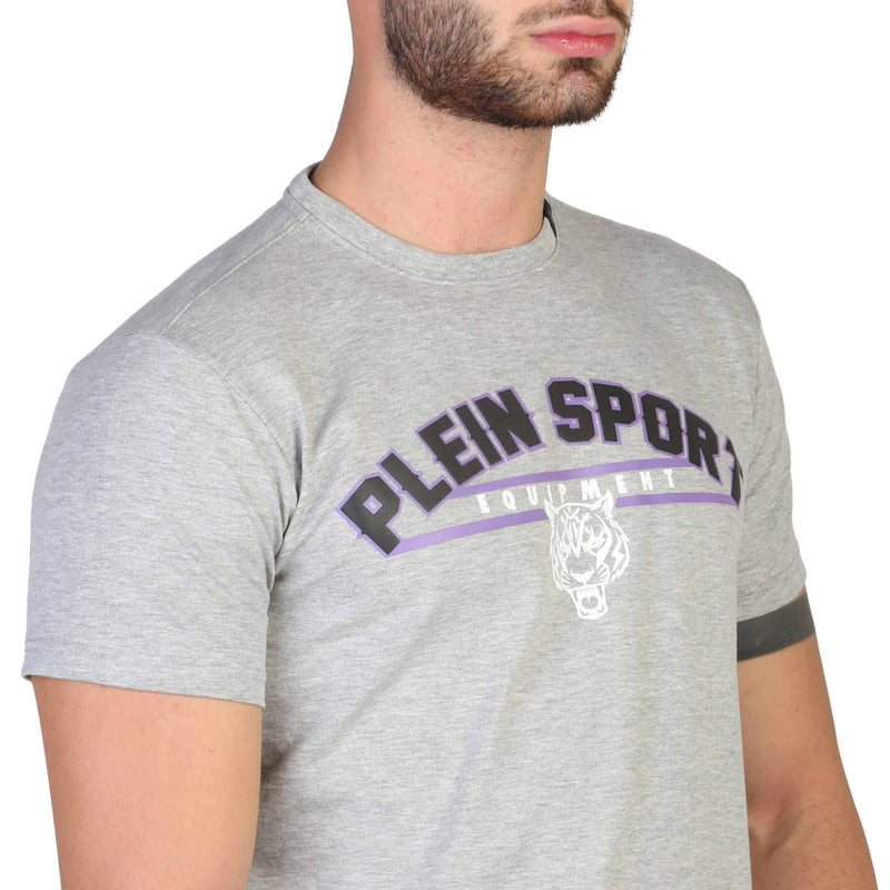 T-shirt Casual da Uomo Plein Sport Maglietta a maniche corte Grigia