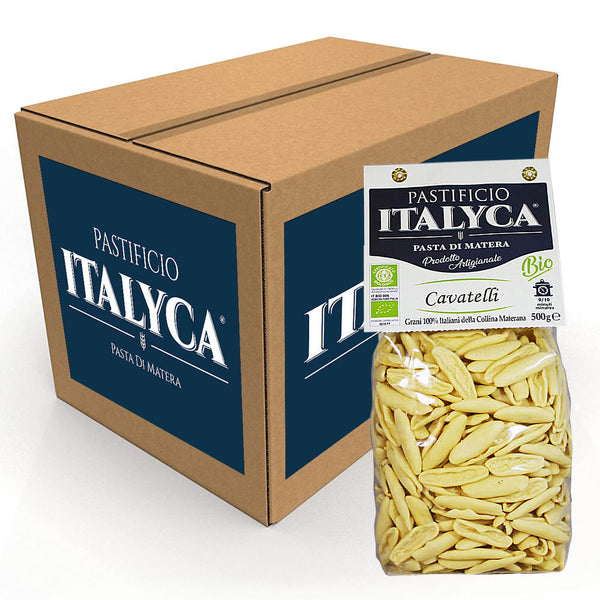 Confezione da 15 Pacchi di Cavatelli di Grano 100% Italiano di Matera - 7,5 Kg di Pasta Artigianale Biologica Certificata