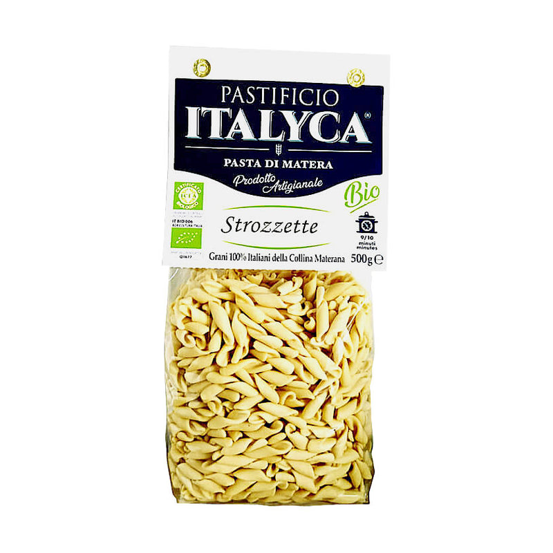 Scatola da 15 Pacchi di Strozzette di Matera - Grano 100% Italiano - Pasta Secca Artigianale Bio Certificata - 7,5 Kg