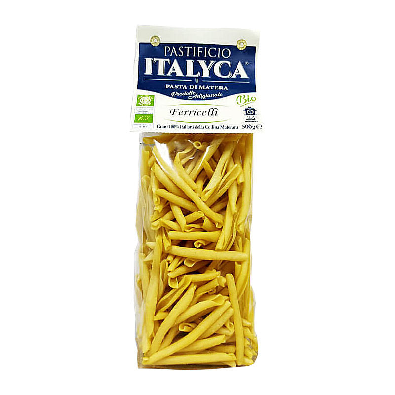 Confezione da 15 Pacchi di Ferricelli Lucani - Pasta di Matera Artigianale Biologica - 100% Grano Italiano - 7,5 Kg