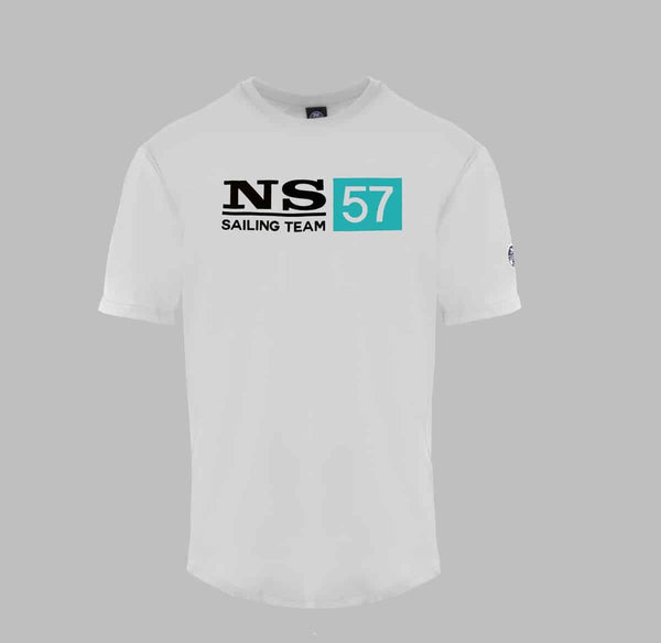 t-shirt da uomo bianca - maglia a maniche corte in cotone North Sails