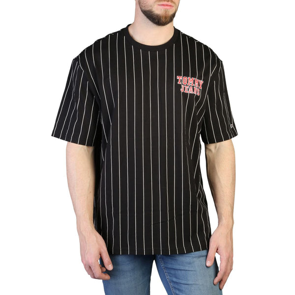 maglietta a maniche corte uomo Tommy Hilfiger - t-shirt nera in cotone