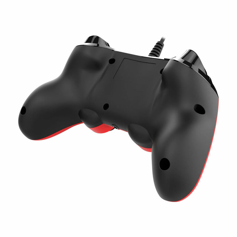 Controller Nacon Rosso Compatibile PS4 - Joypad con Cavo, Uscita Cuffie, Funzione Share