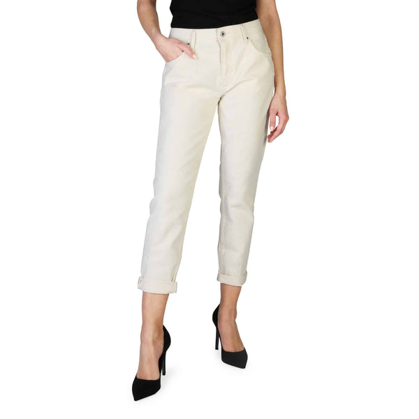 Pantaloni Casual da Donna Pepe Jeans Bianco avorio caviglie scoperte