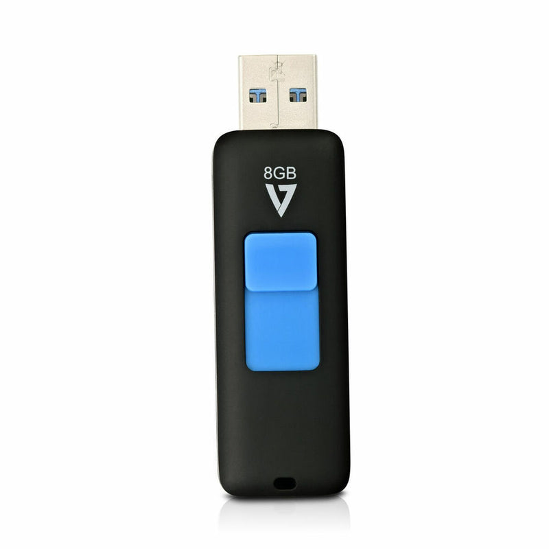 Pendrive V7 Flash Drive USB 3.0 Azzurro Blu/Nero 8 GB