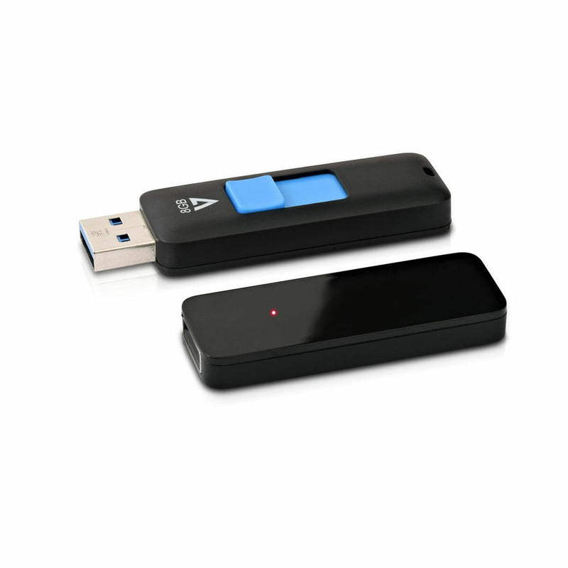 Pendrive V7 Flash Drive USB 3.0 Azzurro Blu/Nero 8 GB