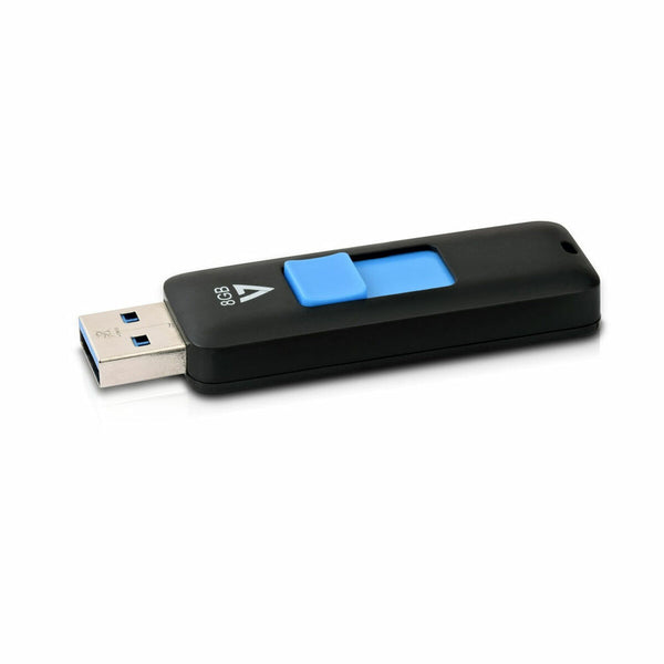 Pendrive V7 Flash Drive USB 3.0 Azzurro Blu/Nero 8 GB