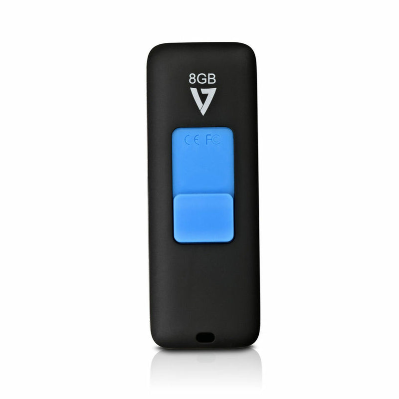 Pendrive V7 Flash Drive USB 3.0 Azzurro Blu/Nero 8 GB