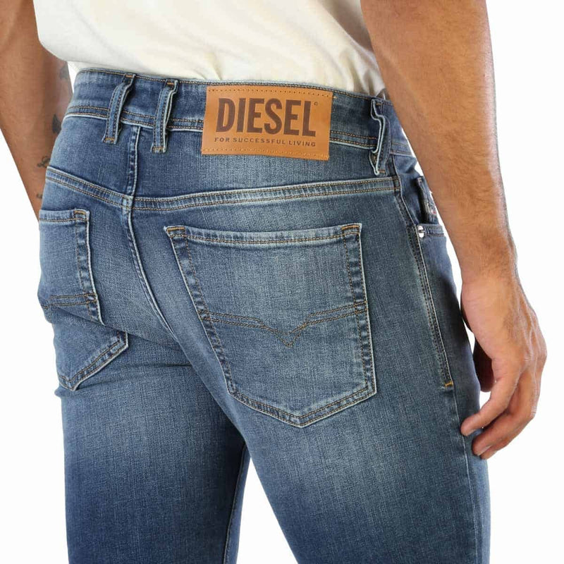 Jeans Diesel Uomo Sleenker Blu Skinny Fit Aderenti con effetto consumato