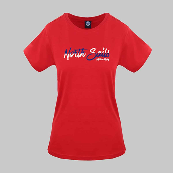 maglietta a maniche corte North Sails in cotone - t-shirt rossa da donna