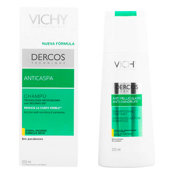 Shampoo Antiforfora Dercos Vichy Capelli secchi (200 ml)